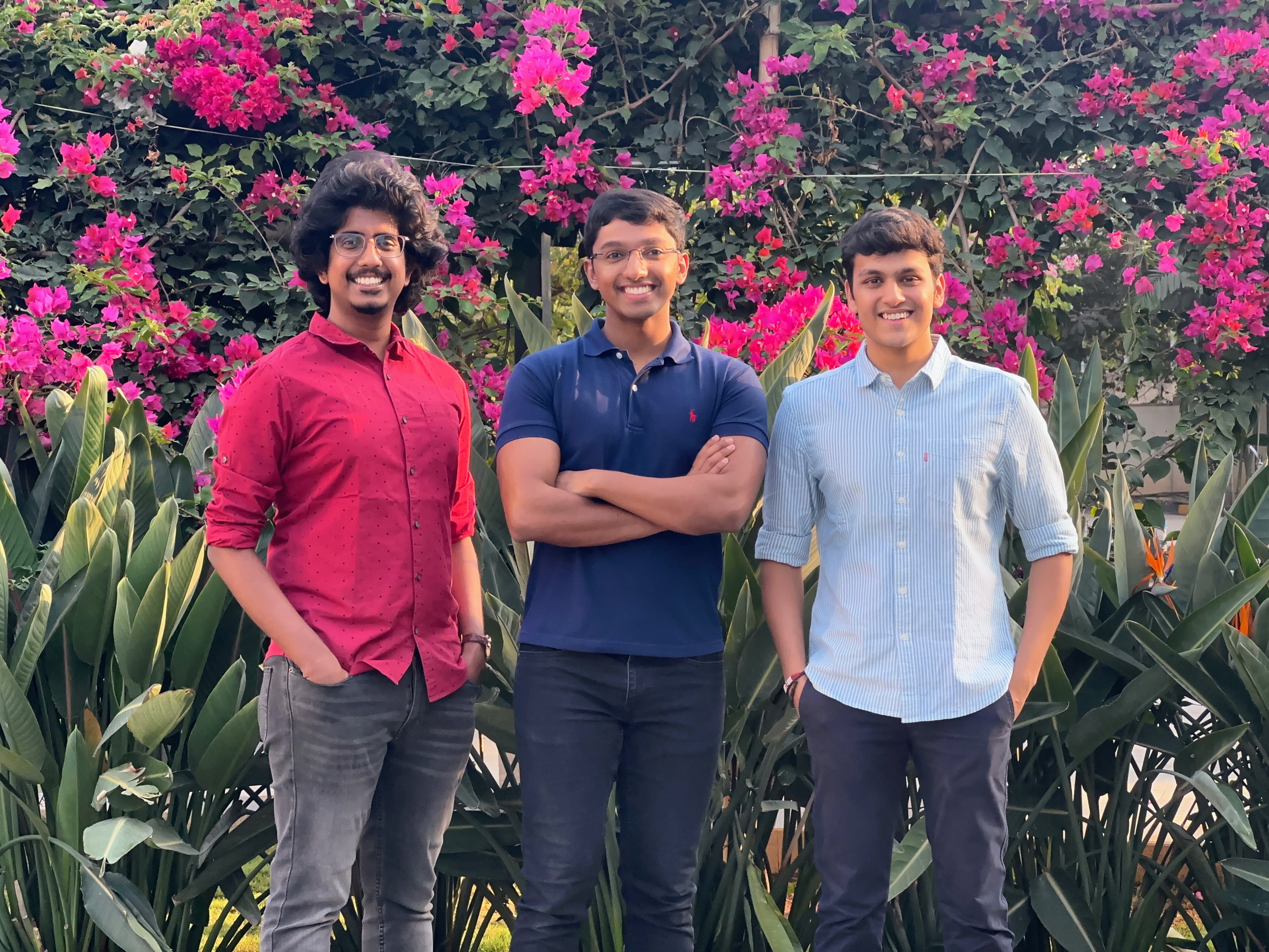 A group photo of the three Clueso founders