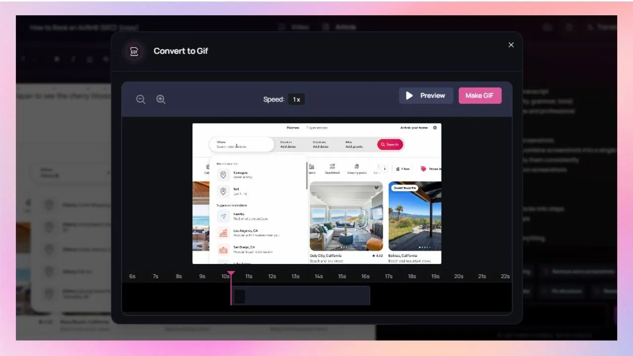 Screenshots and GIFs
