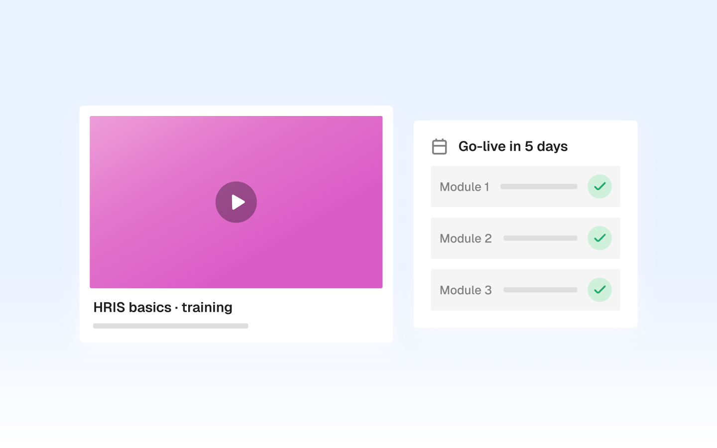 Pre-go-live training
