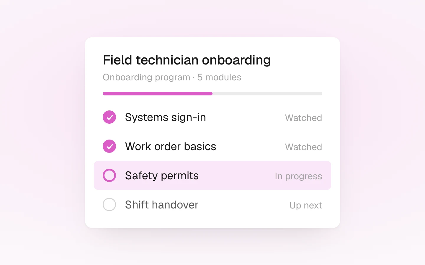Onboarding programs