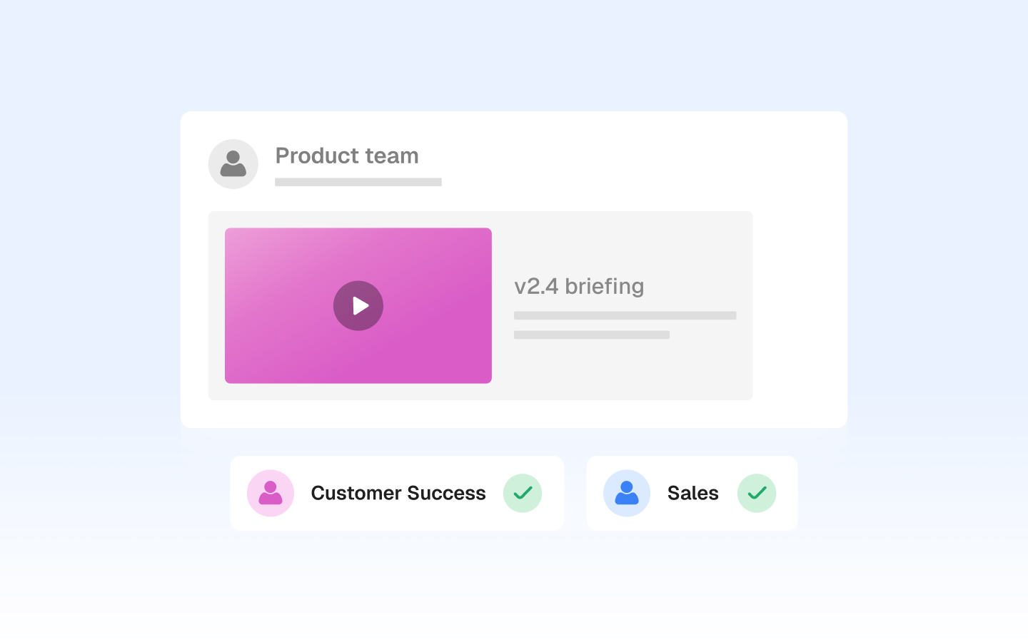 Handoffs to CS and sales