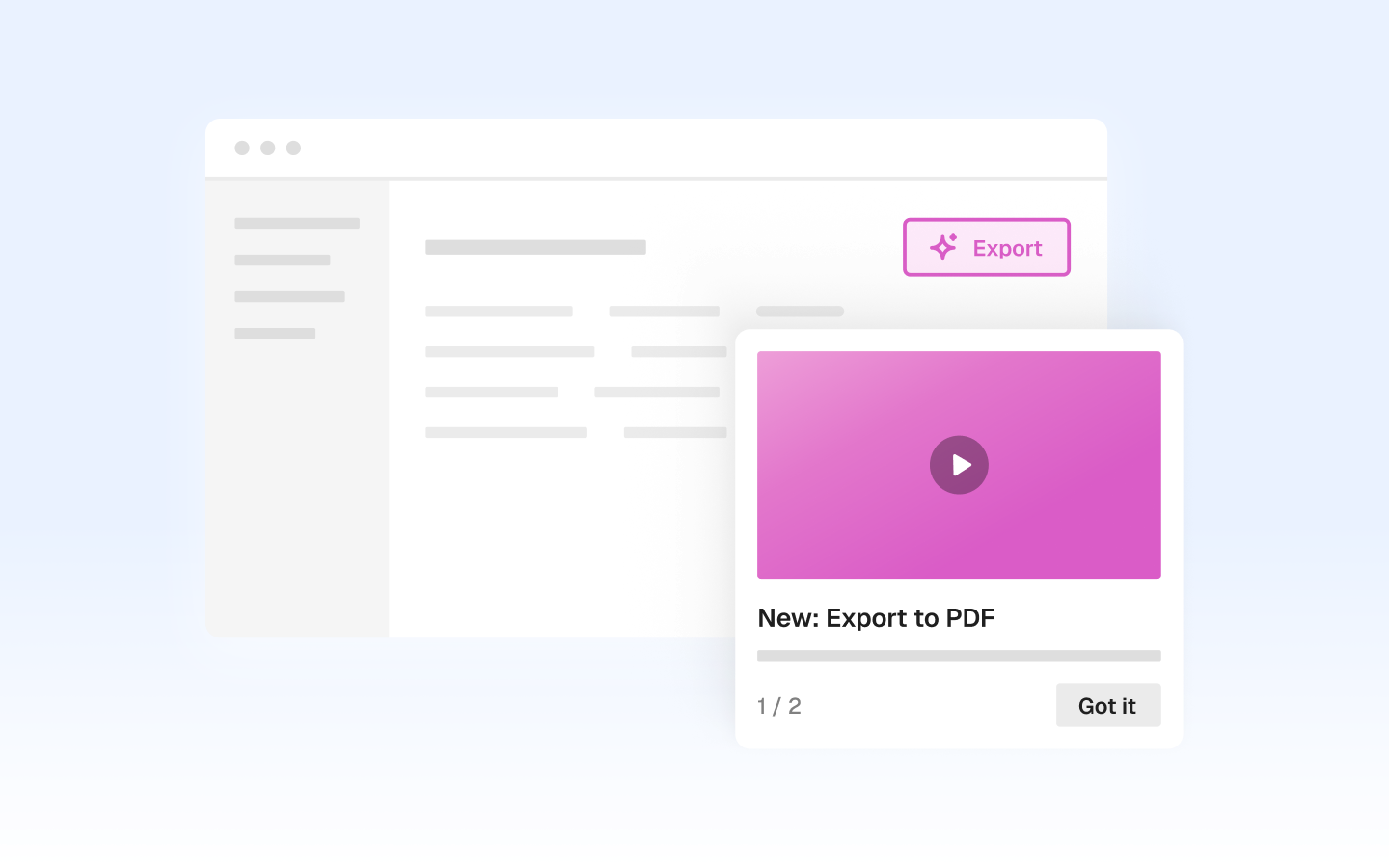 In-app feature guides