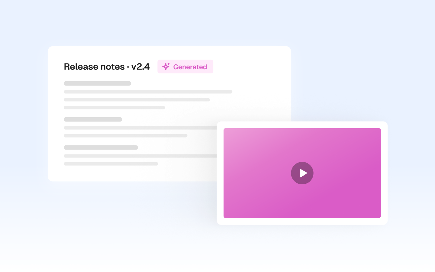 Release notes with video