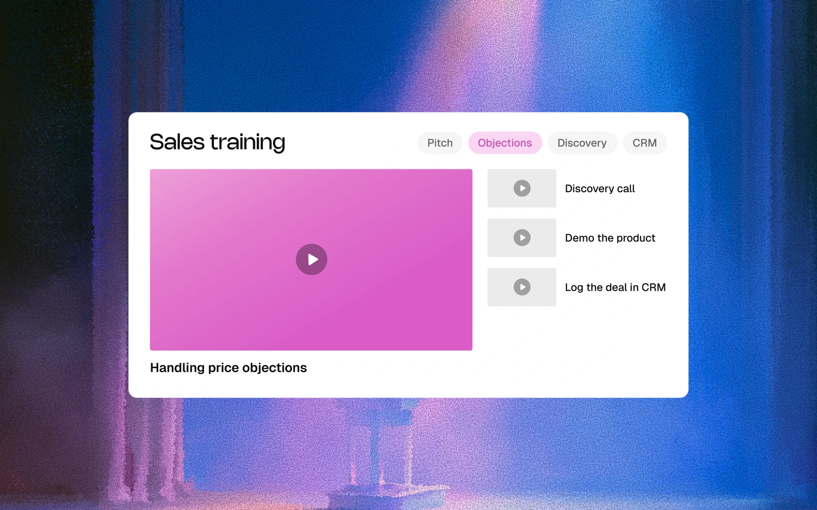 Sales training videos reps actually finish