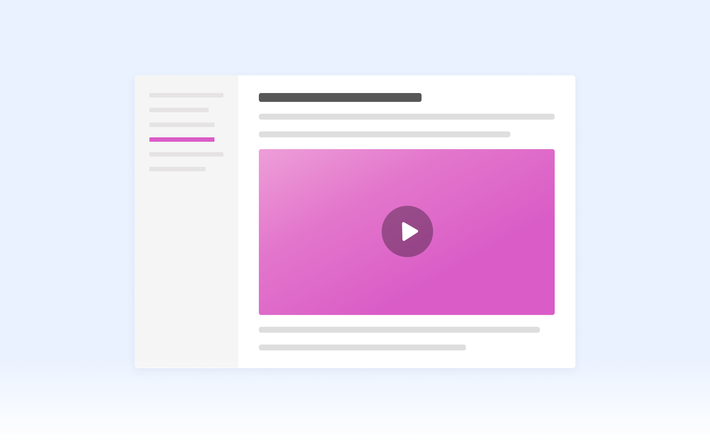Product documentation