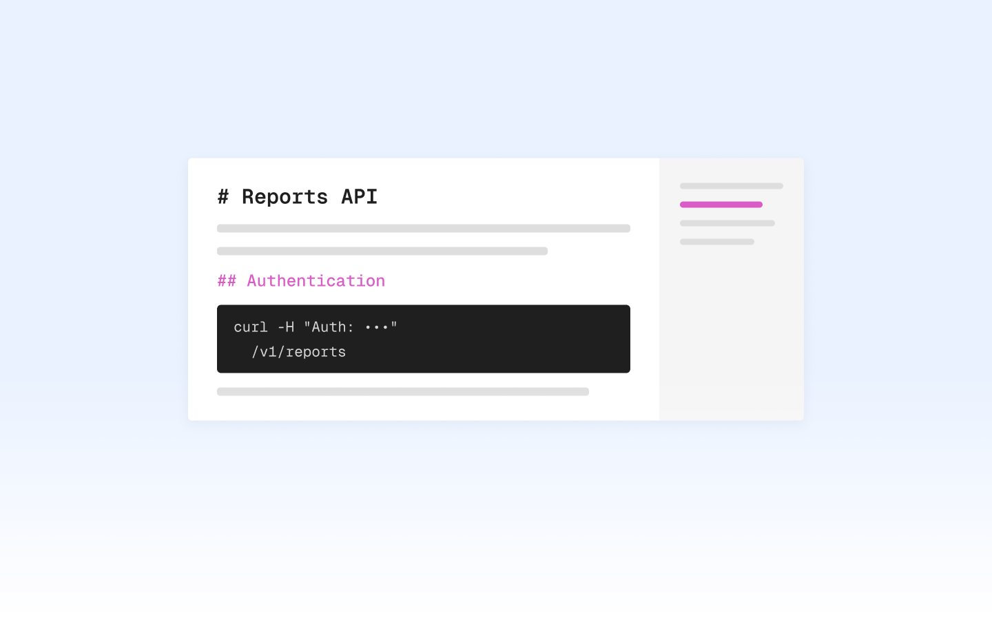 Structured docs